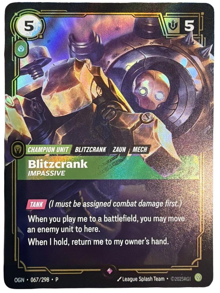Image for Blitzcrank - Impassive (067/298) - Riftbound: League of Legends Trading Card Game