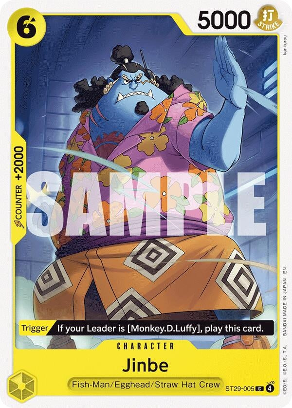 Image for Jinbe (ST29-005) (ST-29) - One Piece Card Game