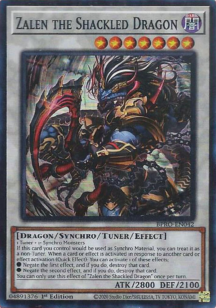 Zalen the Shackled Dragon [BPRO-EN042] Super Rare