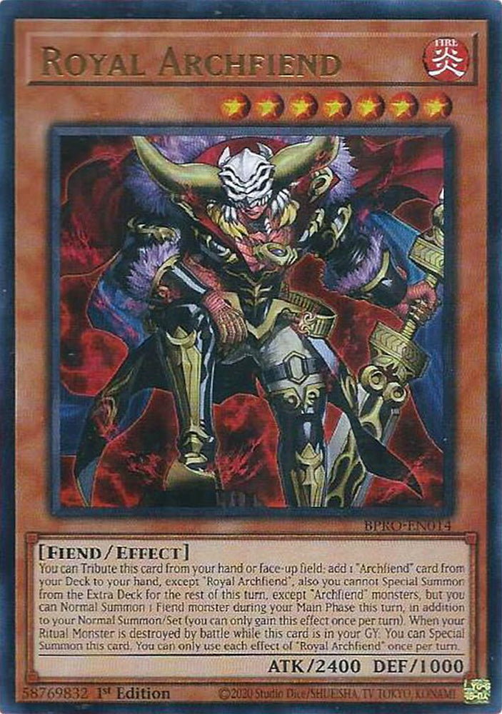 Royal Archfiend [BPRO-EN014] Ultra Rare