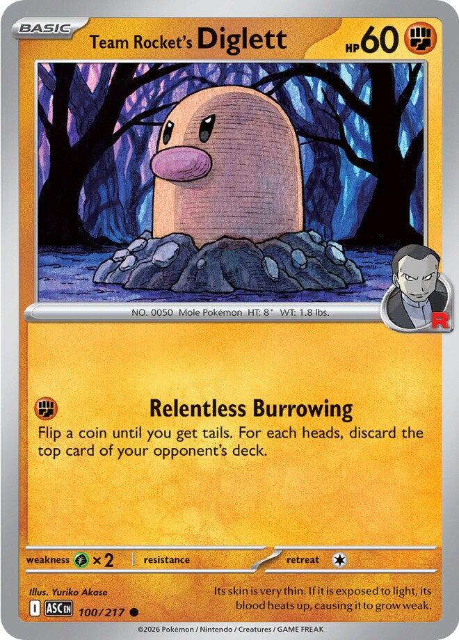 Team Rocket's Diglett (100/217) [Mega Evolution: Ascended Heroes]