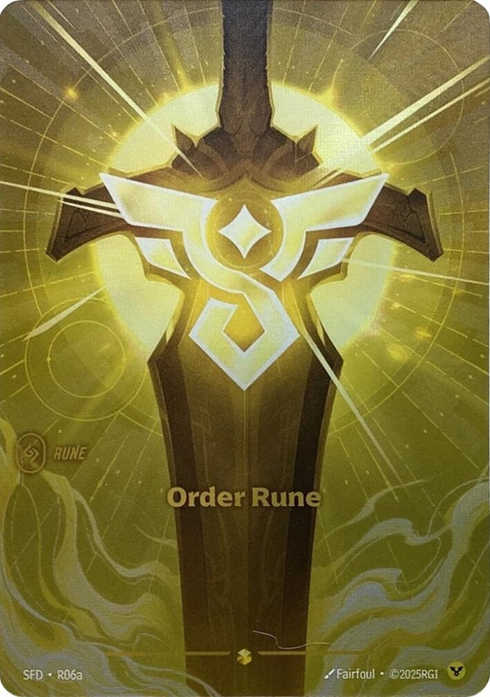 Image for Order Rune (Alternate Art) (R06a) (SPF) - Riftbound: League of Legends Trading Card Game