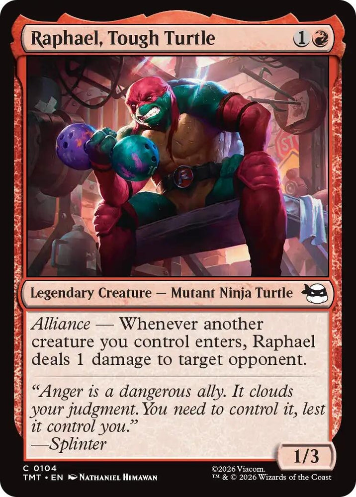 Image for Raphael, Tough Turtle (104) (TMT) - Magic: The Gathering