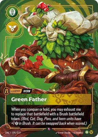Image for Ivern - Green Father (195/219) (UNL) - Riftbound: League of Legends Trading Card Game