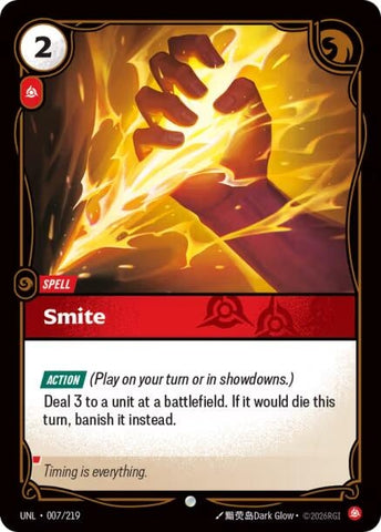 Image for Smite (007/219) (UNL) - Riftbound: League of Legends Trading Card Game