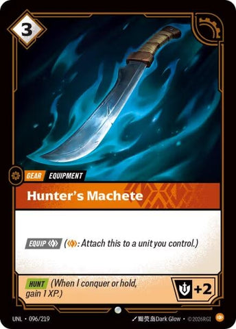 Image for Hunter's Machete (096/219) (UNL) - Riftbound: League of Legends Trading Card Game