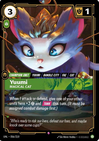 Image for Yuumi - Magical Cat (056/219) (UNL) - Riftbound: League of Legends Trading Card Game