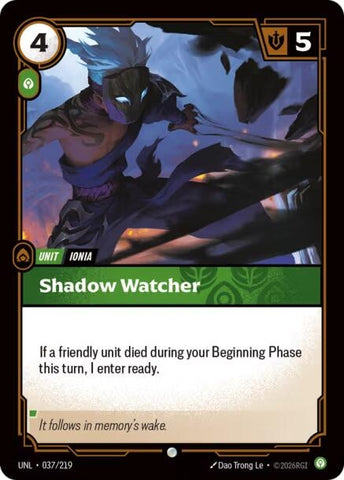 Image for Shadow Watcher (037/219) (UNL) - Riftbound: League of Legends Trading Card Game