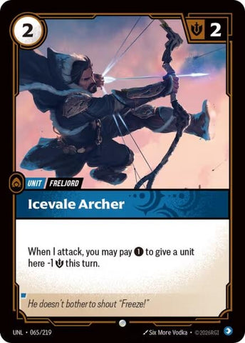 Image for Icevale Archer (065/219) (UNL) - Riftbound: League of Legends Trading Card Game