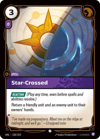 Image for Star-Crossed (128/219) (UNL) - Riftbound: League of Legends Trading Card Game