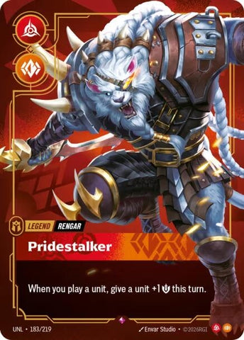 Image for Rengar - Pridestalker (183/219) (UNL) - Riftbound: League of Legends Trading Card Game