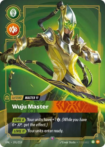 Image for Master Yi - Wuju Master (191/219) (UNL) - Riftbound: League of Legends Trading Card Game