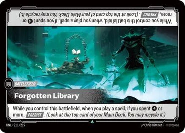 Image for Forgotten Library (211/219) (UNL) - Riftbound: League of Legends Trading Card Game
