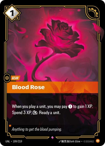 Image for Blood Rose (109/219) (UNL) - Riftbound: League of Legends Trading Card Game