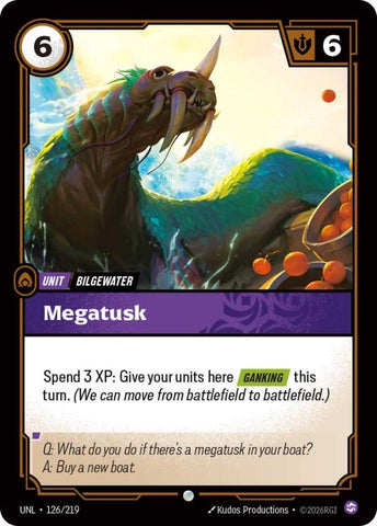 Image for Megatusk (126/219) (UNL) - Riftbound: League of Legends Trading Card Game
