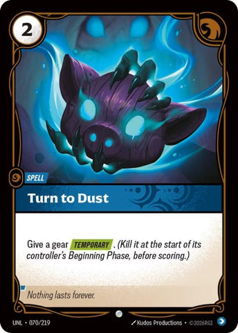 Image for Turn to Dust (070/219) (UNL) - Riftbound: League of Legends Trading Card Game