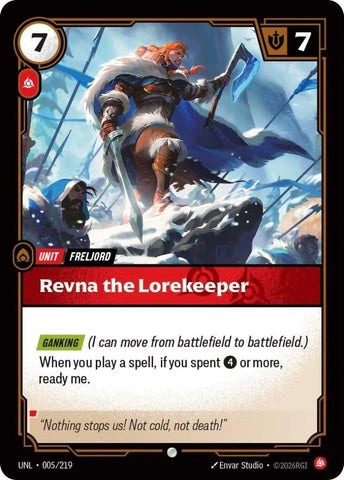 Image for Revna the Lorekeeper (005/219) (UNL) - Riftbound: League of Legends Trading Card Game