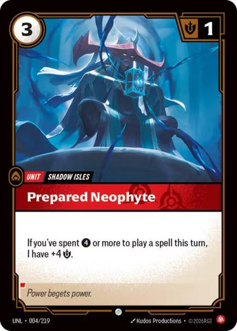 Image for Prepared Neophyte (004/219) (UNL) - Riftbound: League of Legends Trading Card Game