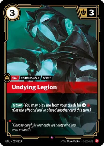 Image for Undying Legion (025/219) (UNL) - Riftbound: League of Legends Trading Card Game