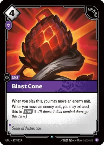 Image for Blast Cone (133/219) (UNL) - Riftbound: League of Legends Trading Card Game