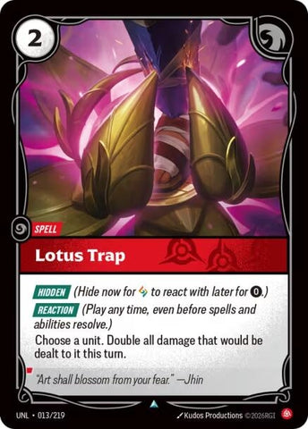 Image for Lotus Trap (013/219) (UNL) - Riftbound: League of Legends Trading Card Game