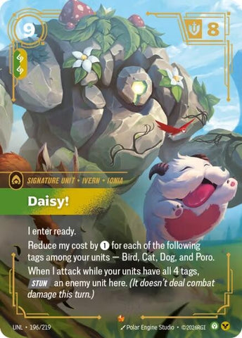 Image for Daisy! (196/219) (UNL) - Riftbound: League of Legends Trading Card Game