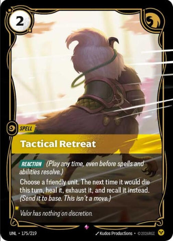 Image for Tactical Retreat (175/219) (UNL) - Riftbound: League of Legends Trading Card Game