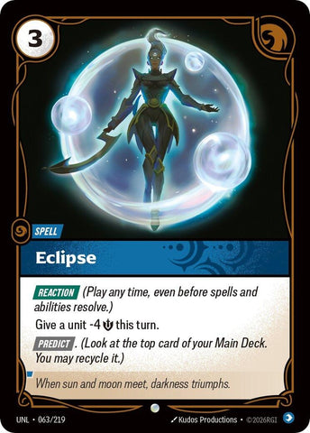 Image for Eclipse (063/219) (UNL) - Riftbound: League of Legends Trading Card Game