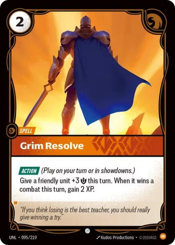 Image for Grim Resolve (095/219) (UNL) - Riftbound: League of Legends Trading Card Game