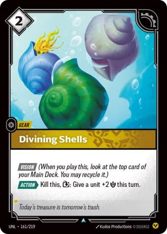 Image for Divining Shells (161/219) (UNL) - Riftbound: League of Legends Trading Card Game