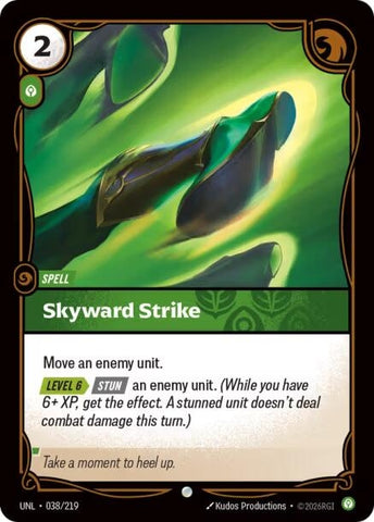 Image for Skyward Strike (038/219) (UNL) - Riftbound: League of Legends Trading Card Game