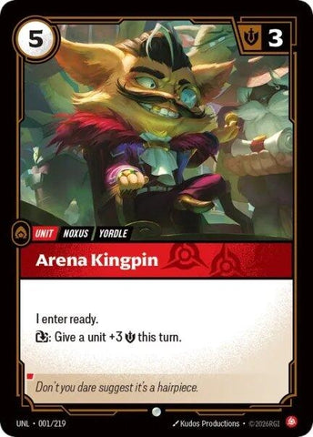 Image for Arena Kingpin (001/219) (UNL) - Riftbound: League of Legends Trading Card Game