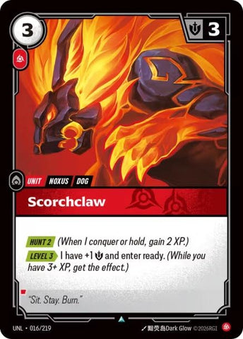 Image for Scorchclaw (016/219) (UNL) - Riftbound: League of Legends Trading Card Game