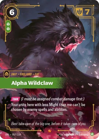 Image for Alpha Wildclaw (057/219) (UNL) - Riftbound: League of Legends Trading Card Game