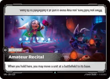 Image for Amateur Recital (207/219) (UNL) - Riftbound: League of Legends Trading Card Game
