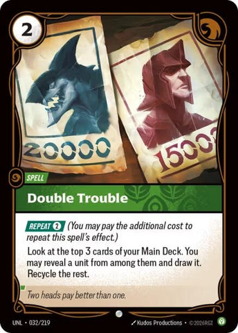 Image for Double Trouble (032/219) (UNL) - Riftbound: League of Legends Trading Card Game