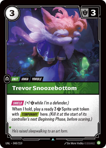 Image for Trevor Snoozebottom (048/219) (UNL) - Riftbound: League of Legends Trading Card Game
