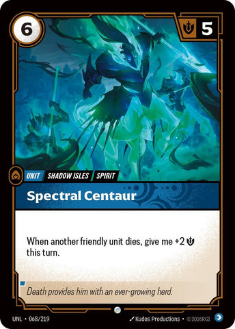 Image for Spectral Centaur (068/219) (UNL) - Riftbound: League of Legends Trading Card Game
