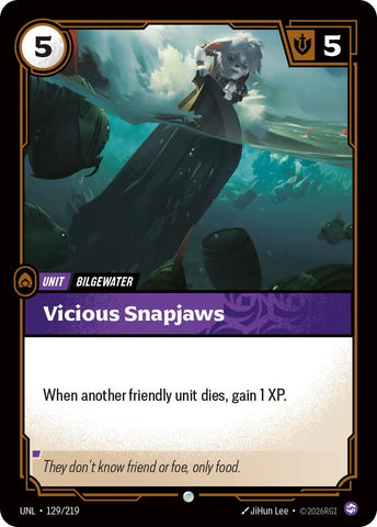 Image for Vicious Snapjaws (129/219) (UNL) - Riftbound: League of Legends Trading Card Game