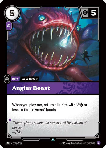 Image for Angler Beast (132/219) (UNL) - Riftbound: League of Legends Trading Card Game