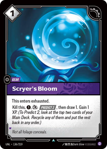 Image for Scryer's Bloom (136/219) (UNL) - Riftbound: League of Legends Trading Card Game