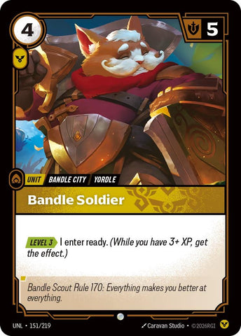 Image for Bandle Soldier (151/219) (UNL) - Riftbound: League of Legends Trading Card Game
