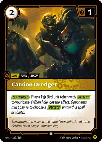 Image for Carrion Dredger (153/219) (UNL) - Riftbound: League of Legends Trading Card Game