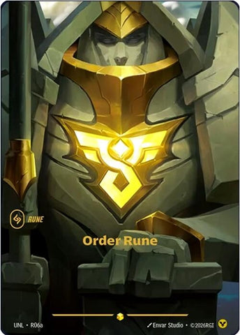 Image for Order Rune (R06a) (R06a) (UNL) - Riftbound: League of Legends Trading Card Game