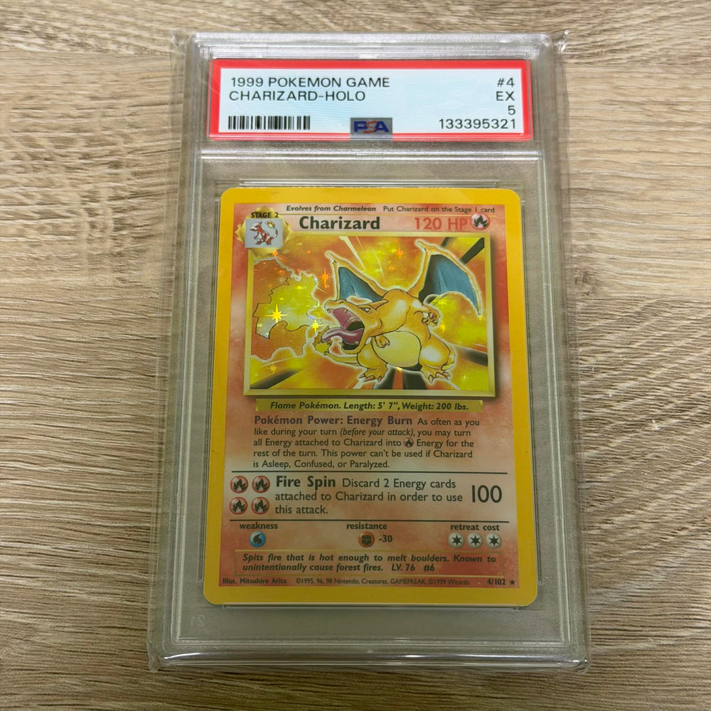 Charizard (4/102) [Base Set Unlimited] PSA 5 (133395321) Graded Card