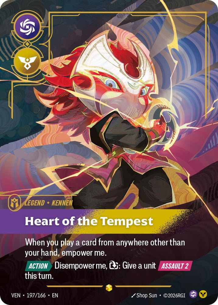 Image for Yordle, Kennen - Heart of the Tempest (Overnumbered) (197/166) (VEN) - Riftbound: League of Legends Trading Card Game