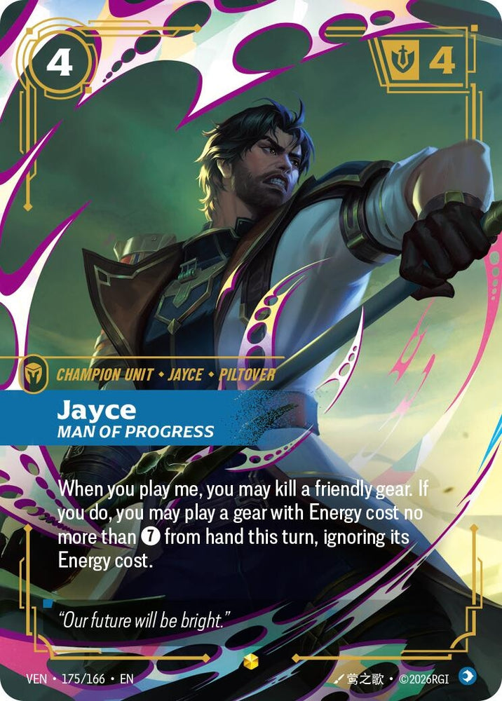 Image for Jayce, Man of Progress (175/166) (VEN) - Riftbound: League of Legends Trading Card Game
