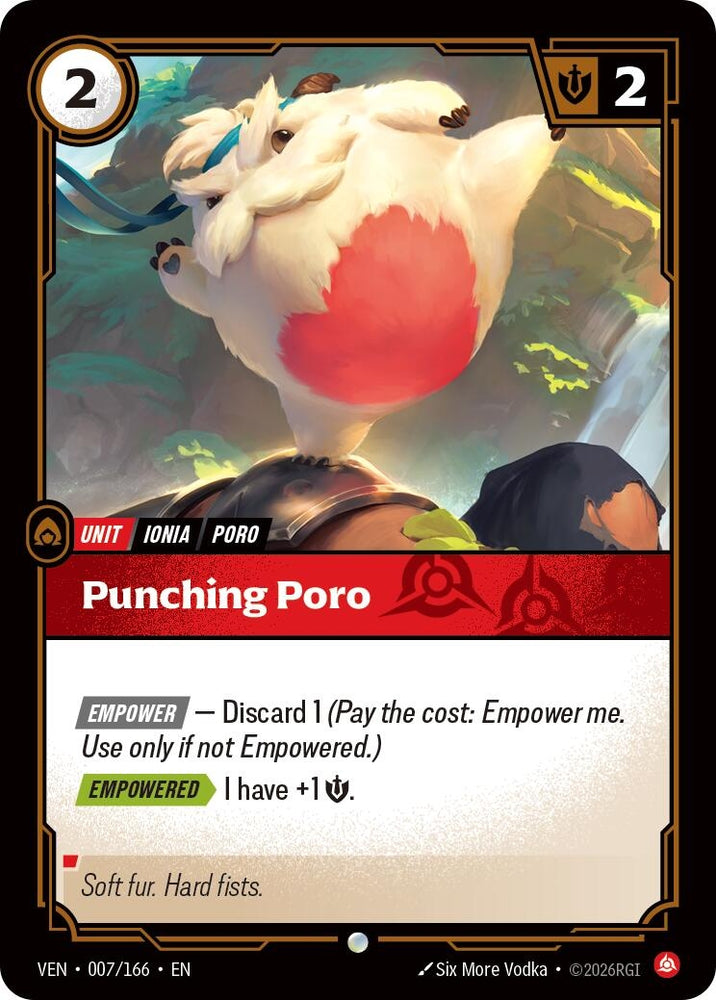Image for Punching Poro (007/166) (VEN) - Riftbound: League of Legends Trading Card Game