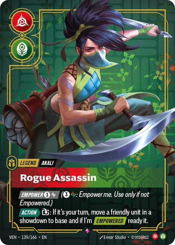 Image for Akali - Rogue Assassin (139/166) (VEN) - Riftbound: League of Legends Trading Card Game
