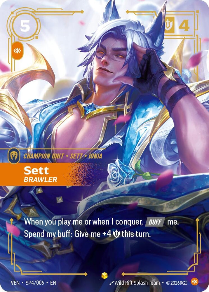 Image for Sett, Brawler (SP4/006) (VEN) - Riftbound: League of Legends Trading Card Game